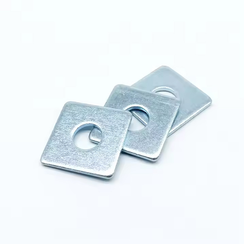 Rondelle quadrate a zinco bianco blu