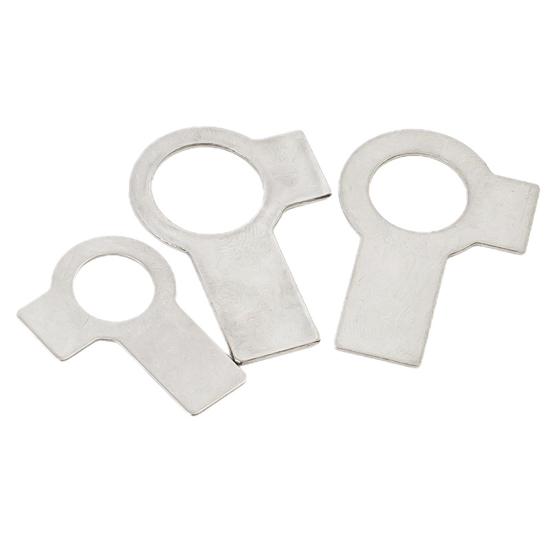 Rondelle con linguetta DIN 463 con linguetta lunga e aletta
