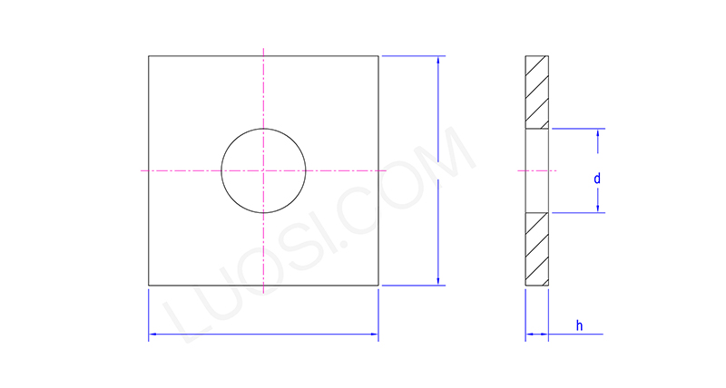Foundation Al Square Washer