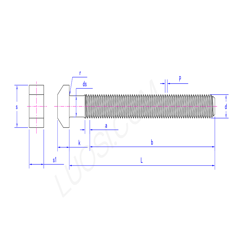 T Head Anchor Bolt