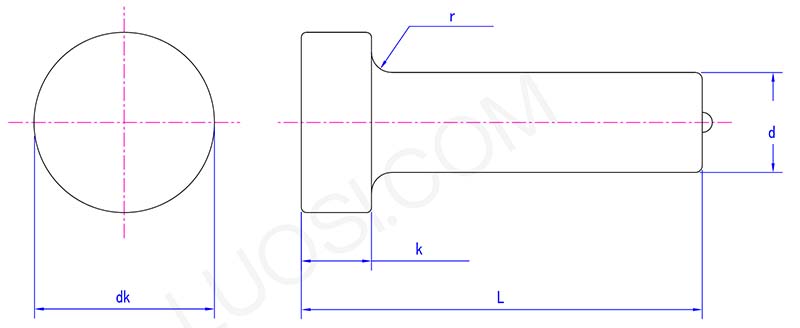 Cheese Head Studs For Stud Welding parameter Cheese Head Studs For Stud Welding parameter