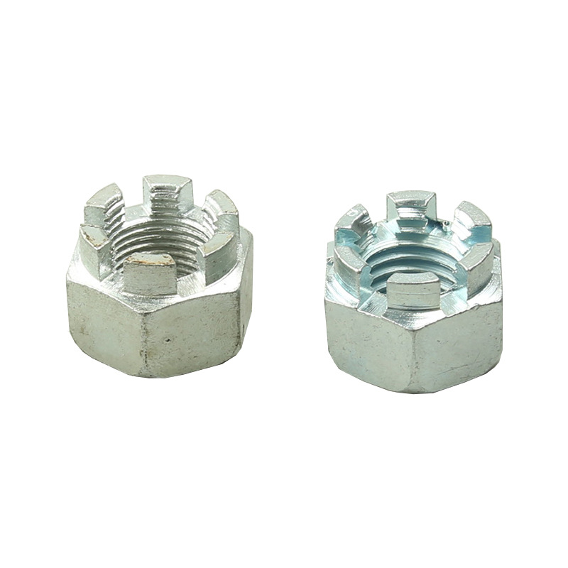 Bloccare positivamente il dado a corona con slot