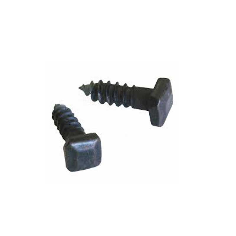 Robuste viti a testa quadrata con finitura in ossido nero