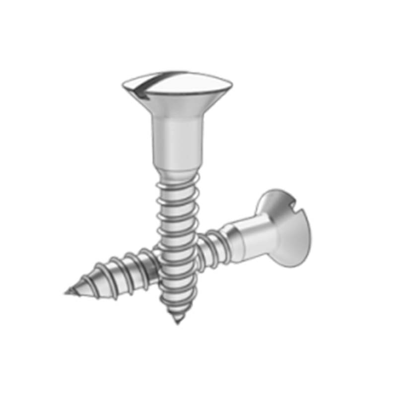 Vite per legno a testa svasata con intaglio rialzato