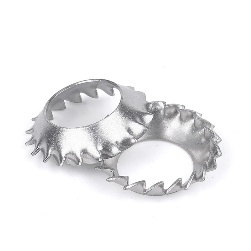Rondelle di sicurezza dentate con testa svasata